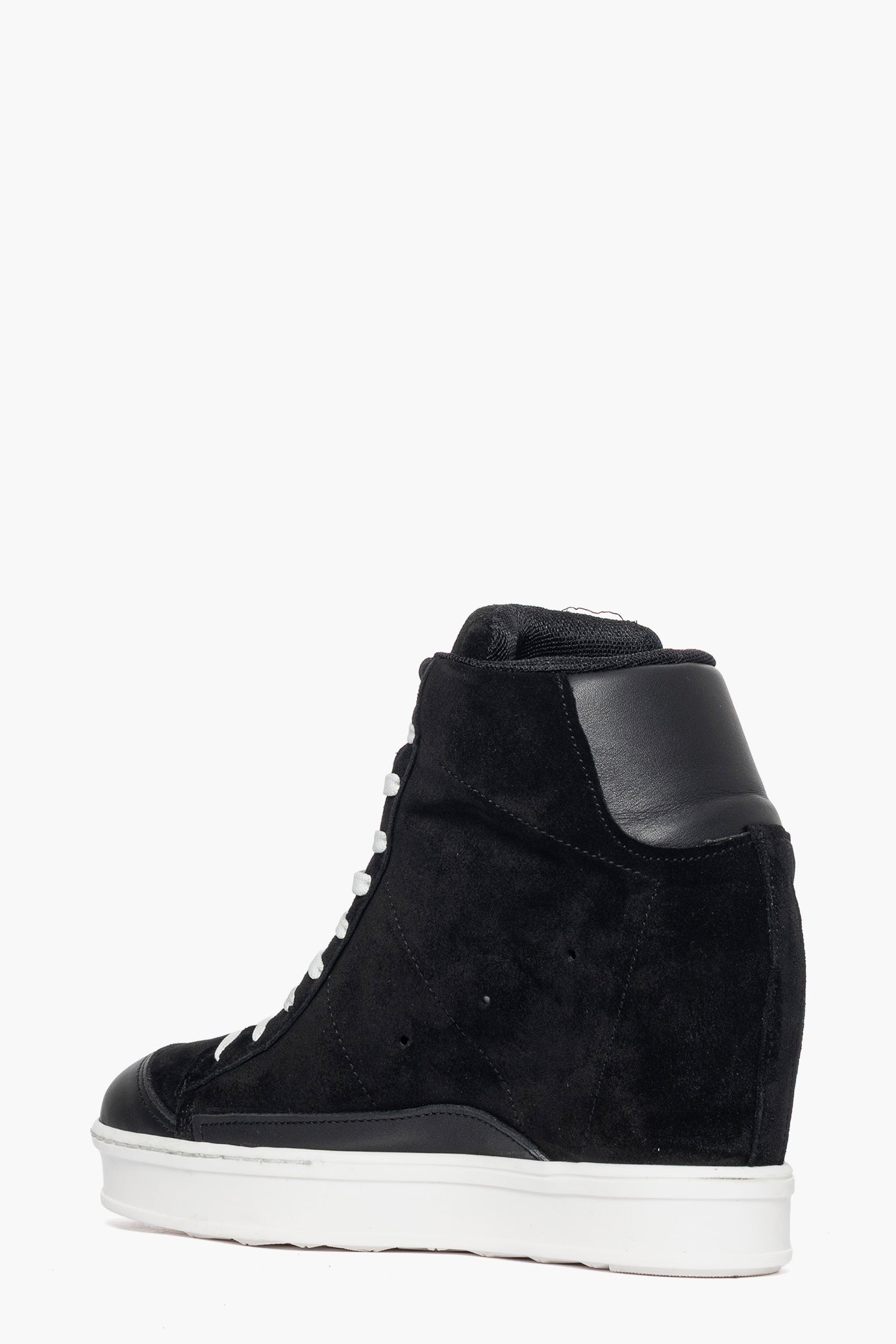 Sneakers con rialzo camoscio nero e pelle nero Uppside 2