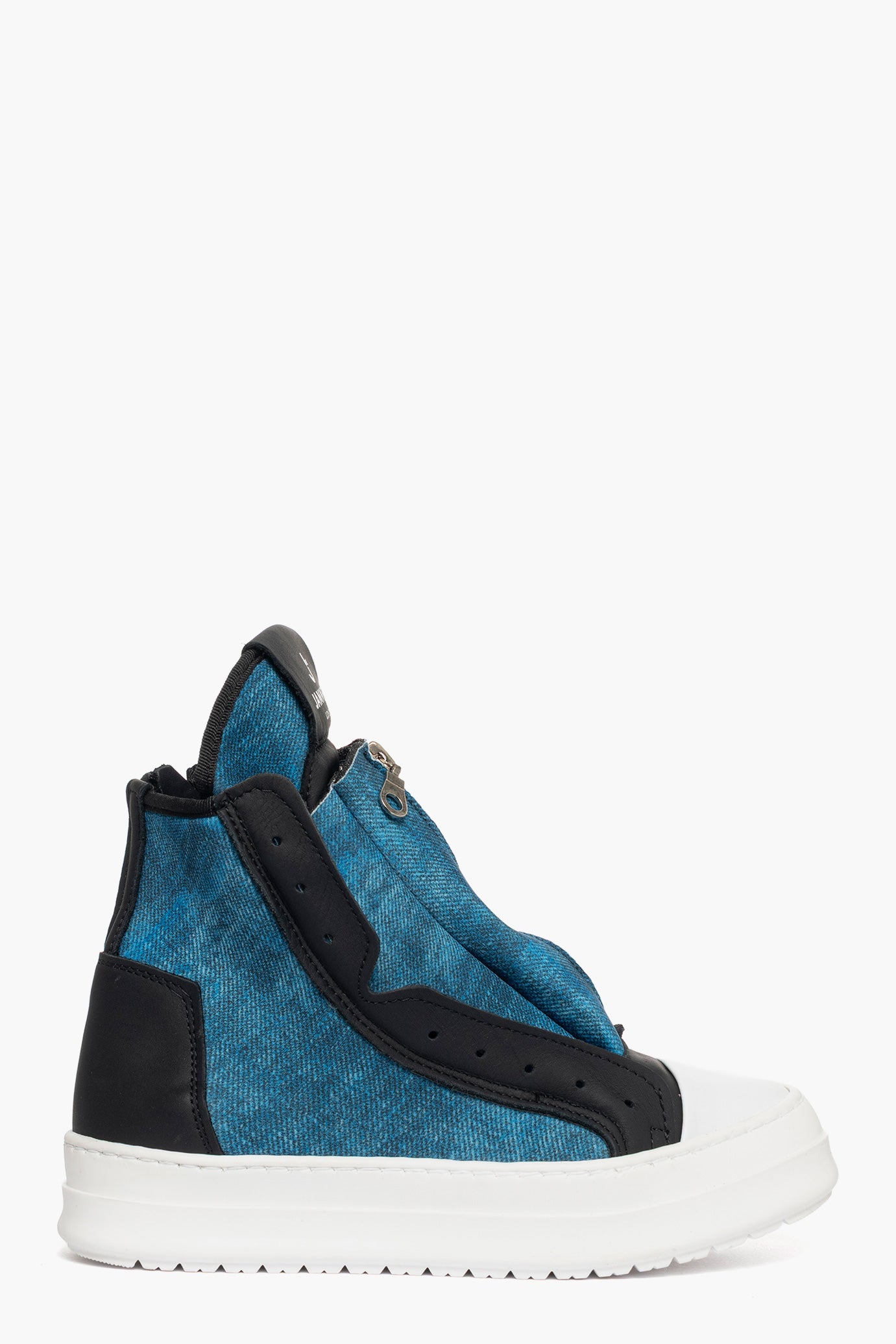 Sneakers Tore Total scuba stampa denim scuro doppia zip