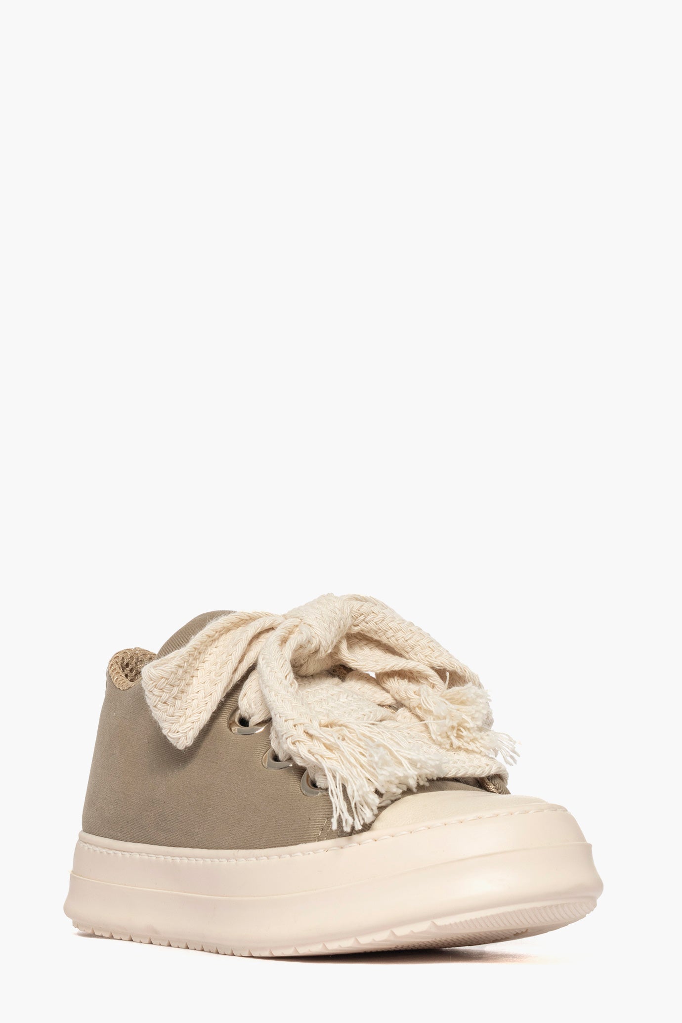 Sneakers Tore Rick denim taupè laccio doppio