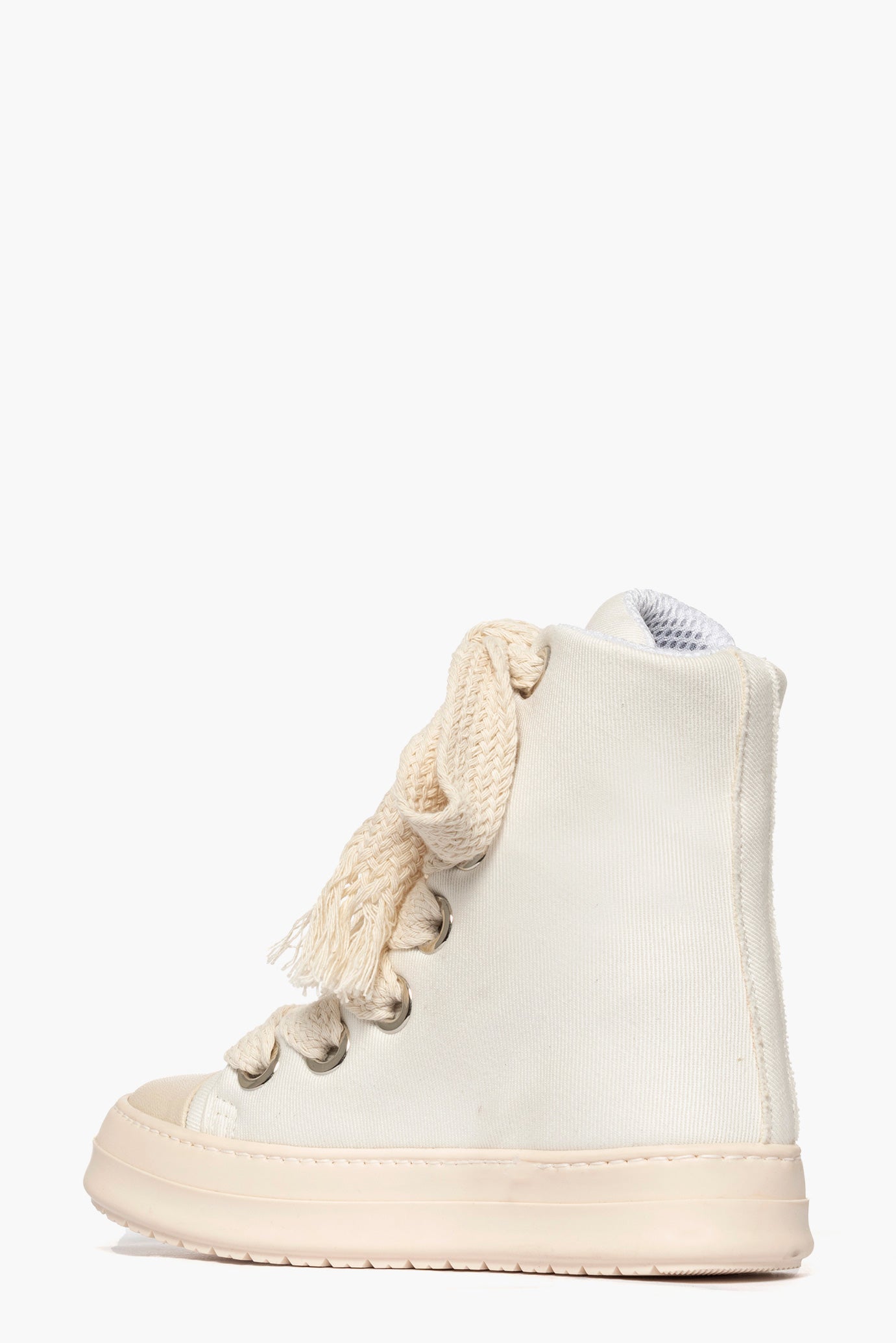 Sneakers Tore Over denim bianco laccio doppio