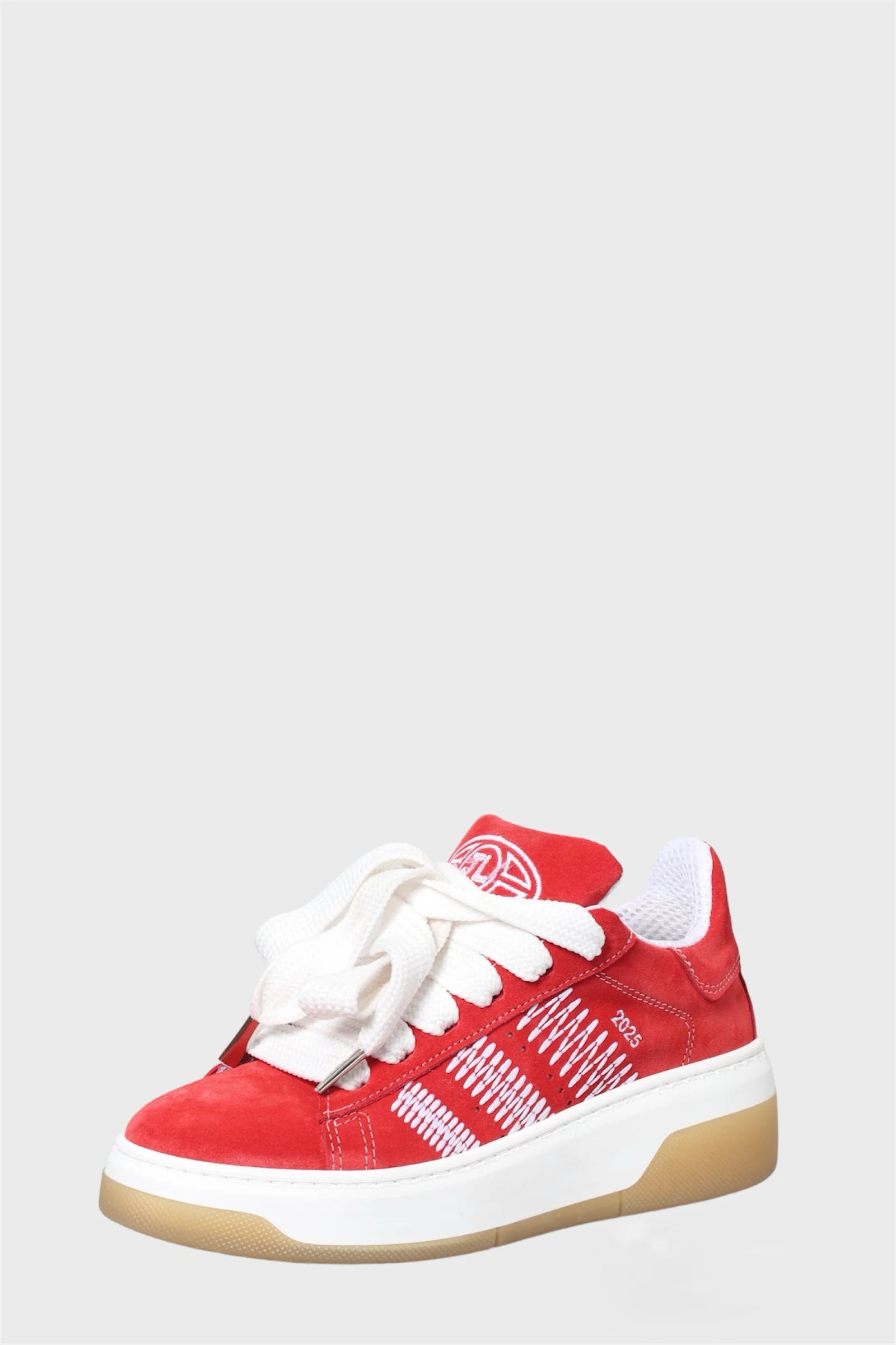 Sneakers camoscio rosso Lione