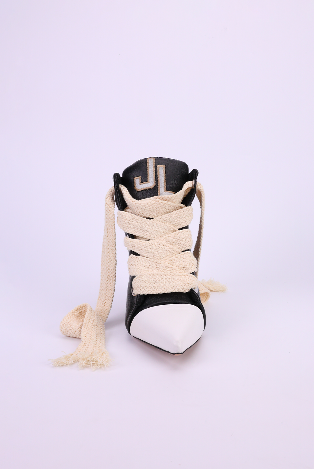 Stivaletti laccio pelle nero California