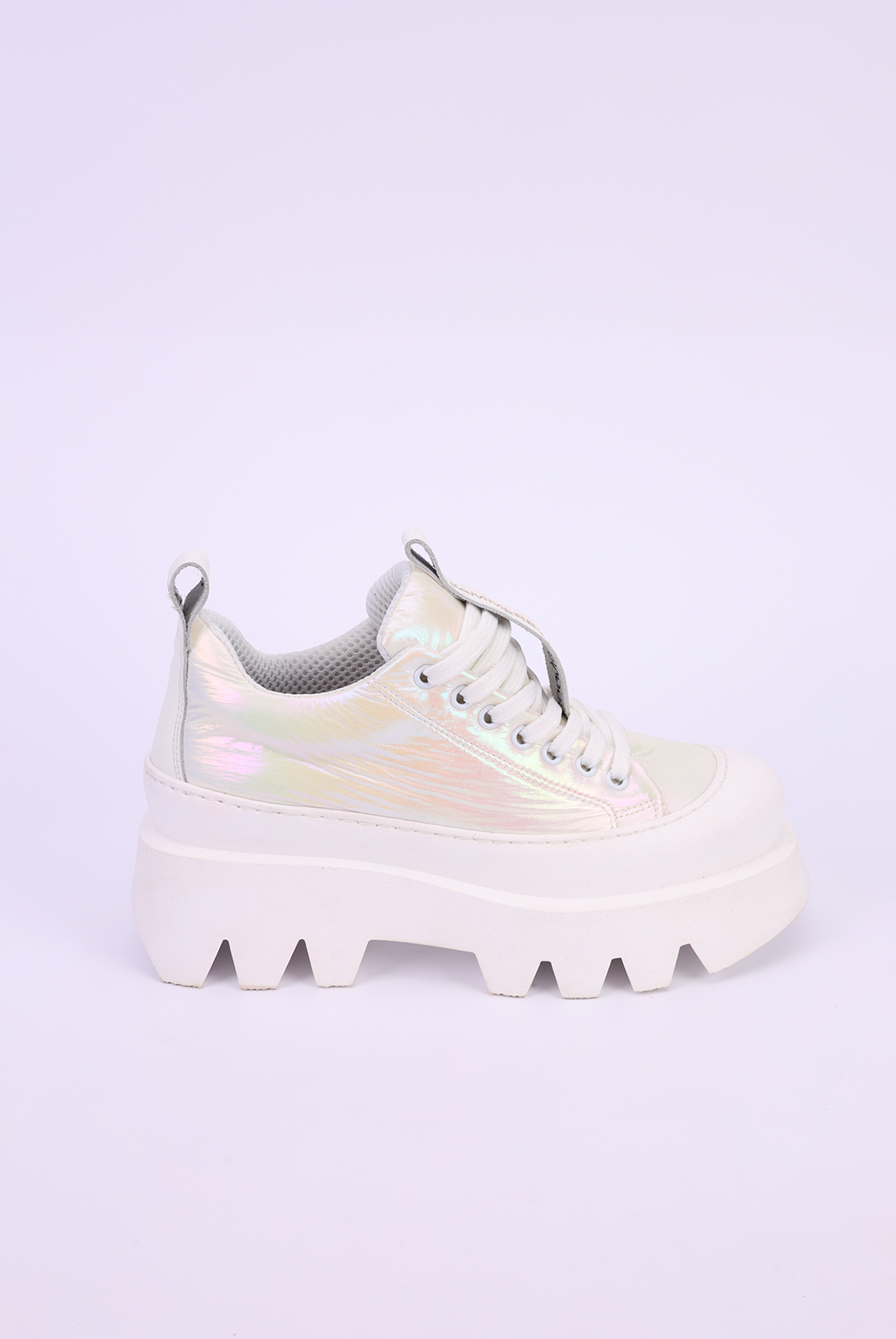 Sneakers tecno laminato bianco Megan