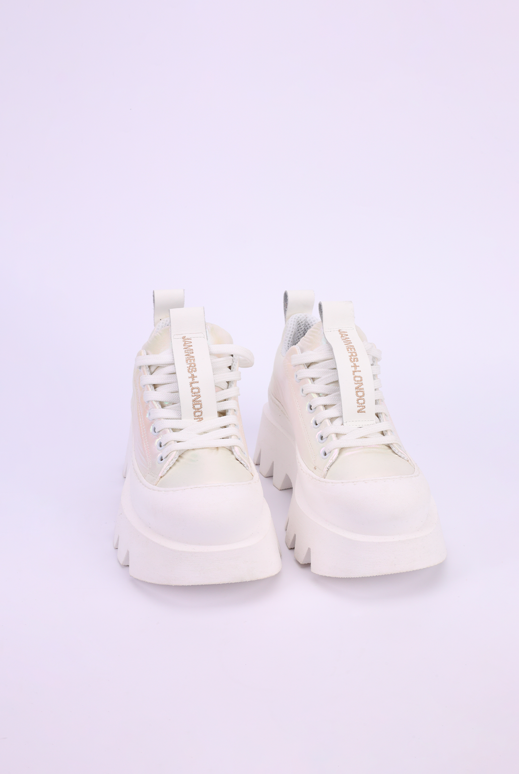 Sneakers tecno laminato bianco Megan