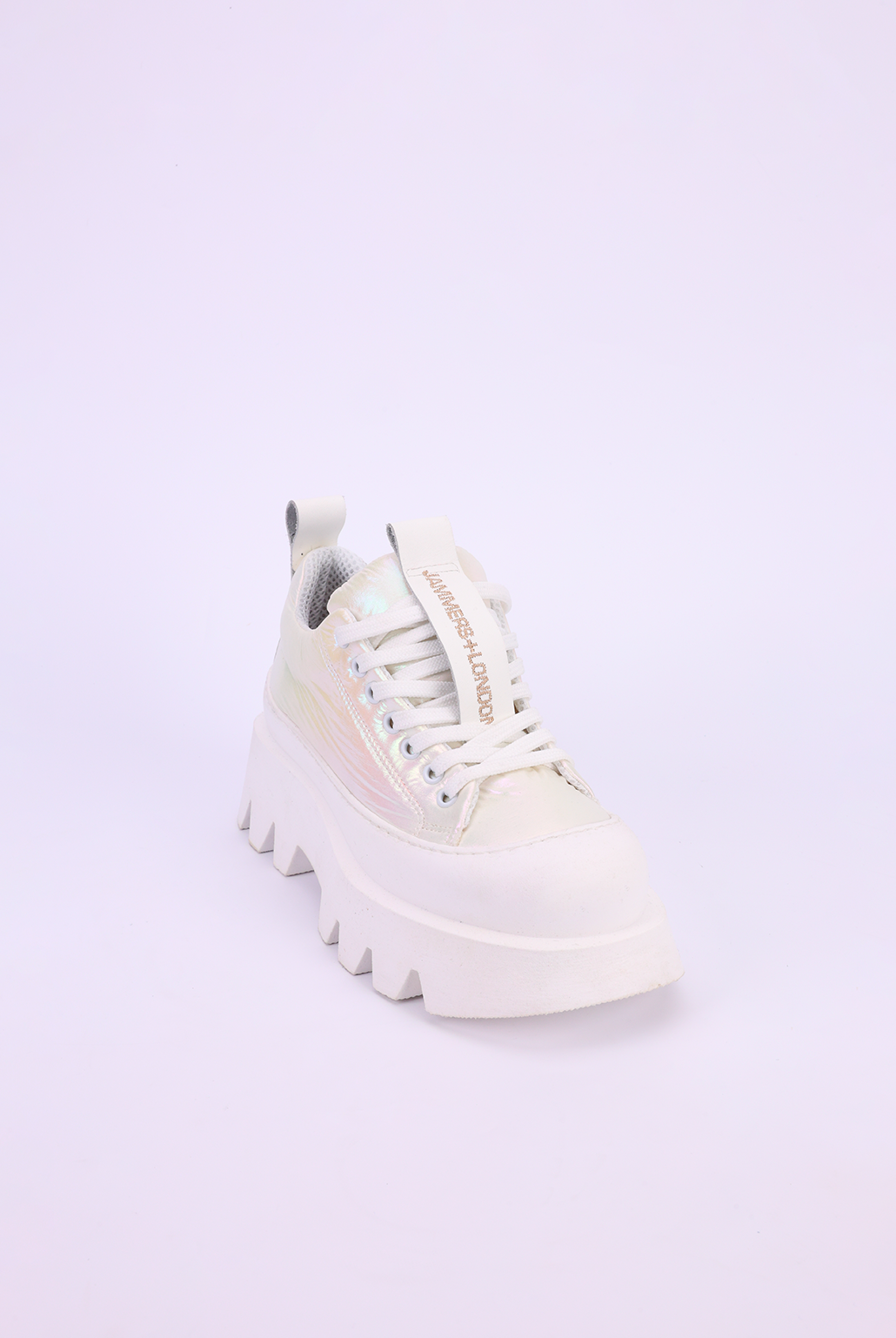 Sneakers tecno laminato bianco Megan