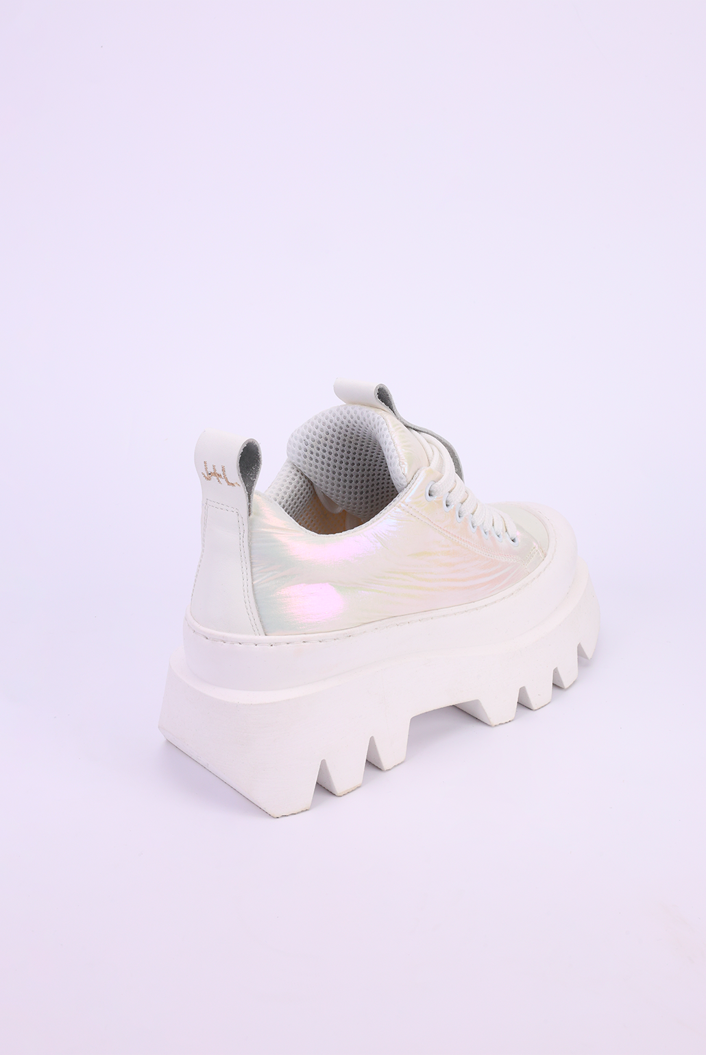 Sneakers tecno laminato bianco Megan