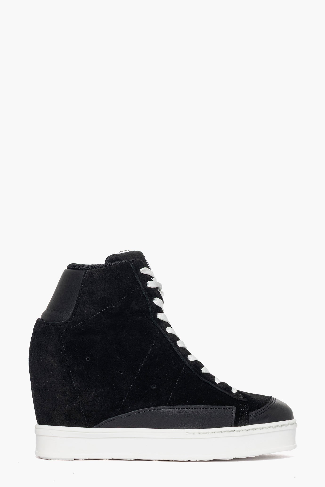 Sneakers con rialzo camoscio nero e pelle nero Uppside 2