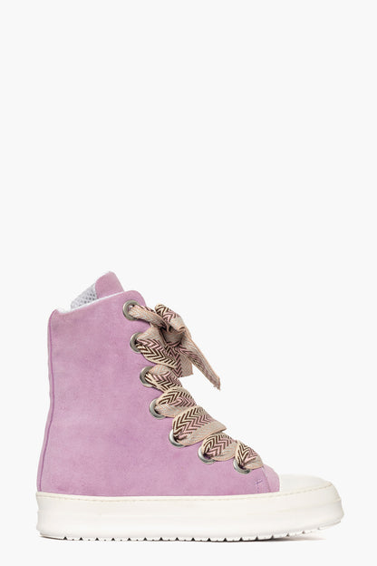 Sneakers camoscio lilla laccio doppio Tore Over