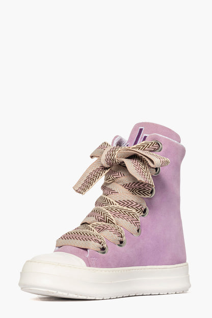 Sneakers camoscio lilla laccio doppio Tore Over