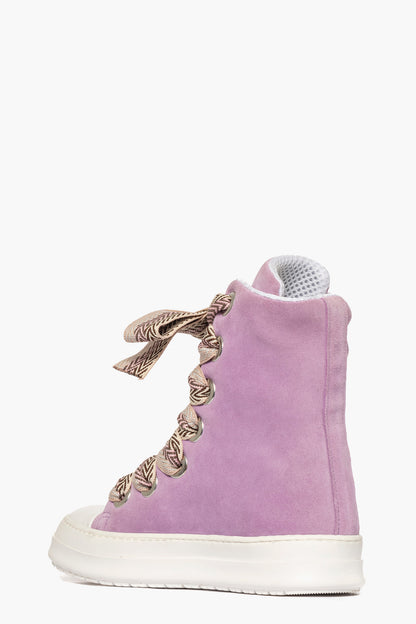 Sneakers camoscio lilla laccio doppio Tore Over