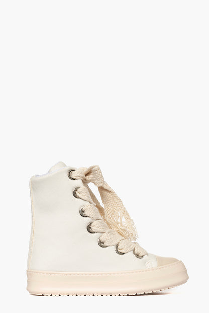 Sneakers Tore Over denim bianco laccio doppio