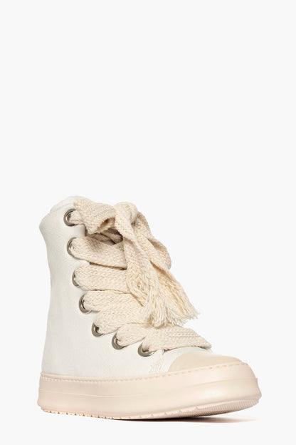 Sneakers Tore Over denim bianco laccio doppio
