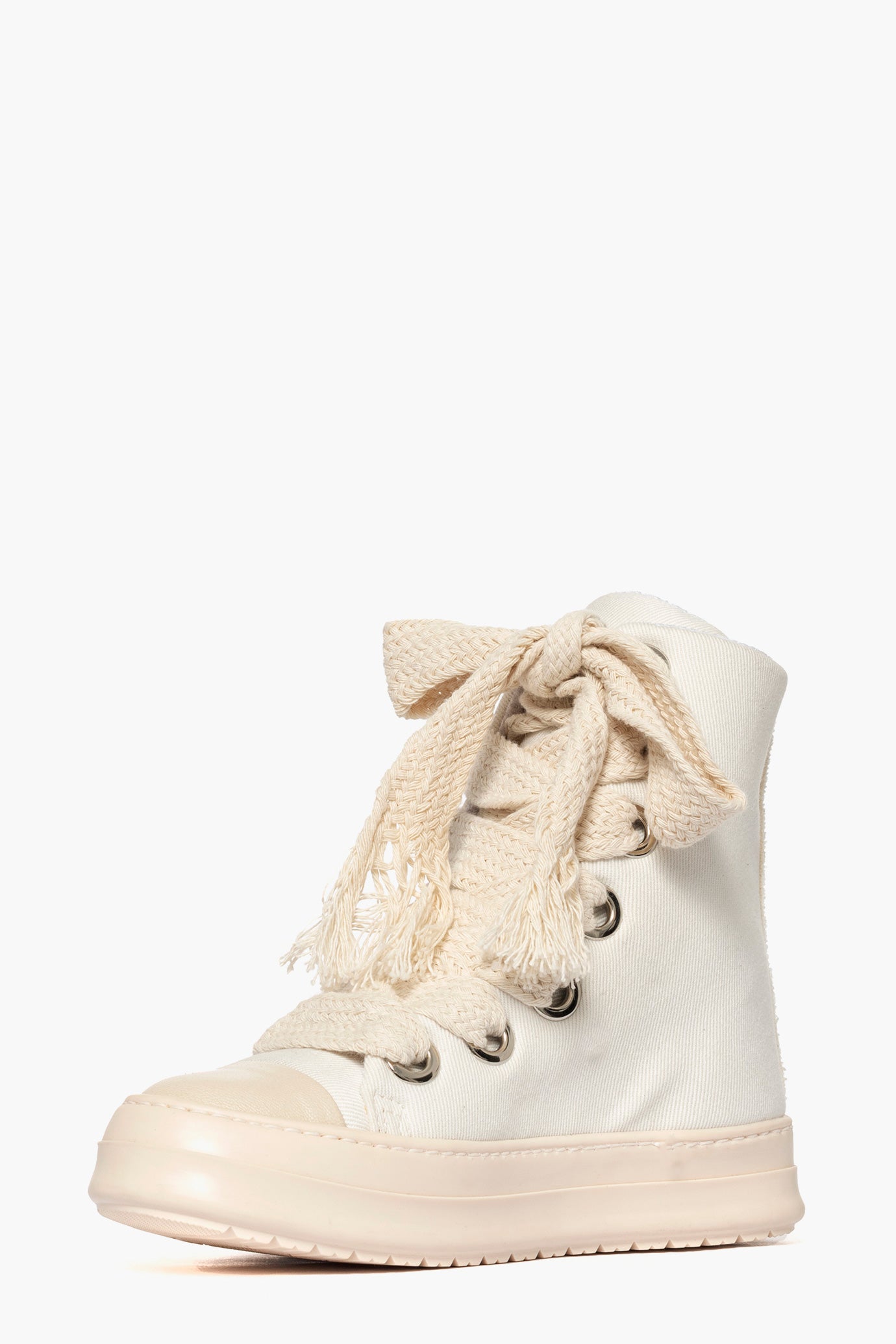 Sneakers Tore Over denim bianco laccio doppio