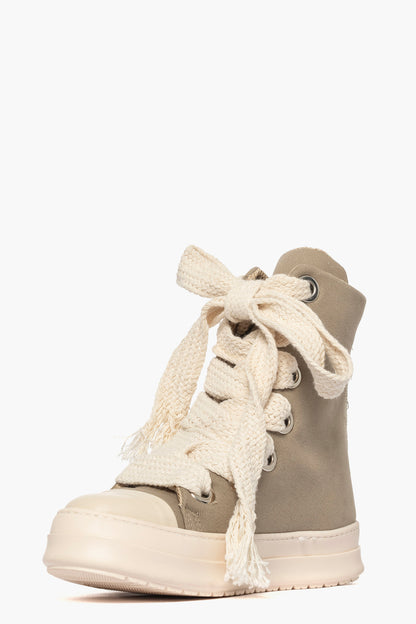 Sneakers Tore Over denim taupè laccio doppio