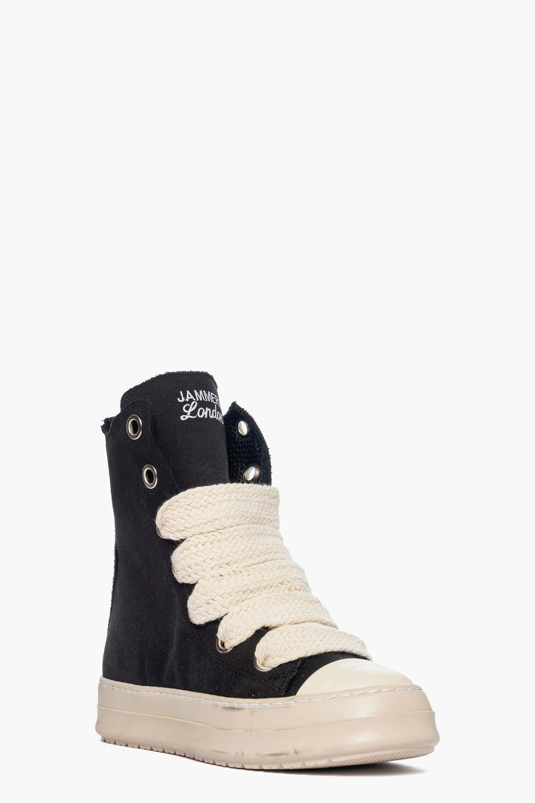 Sneakers canvas nero con lacci Tore Can