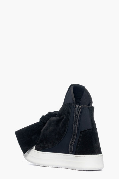 Sneakers scuba e camoscio nero Tore Flake