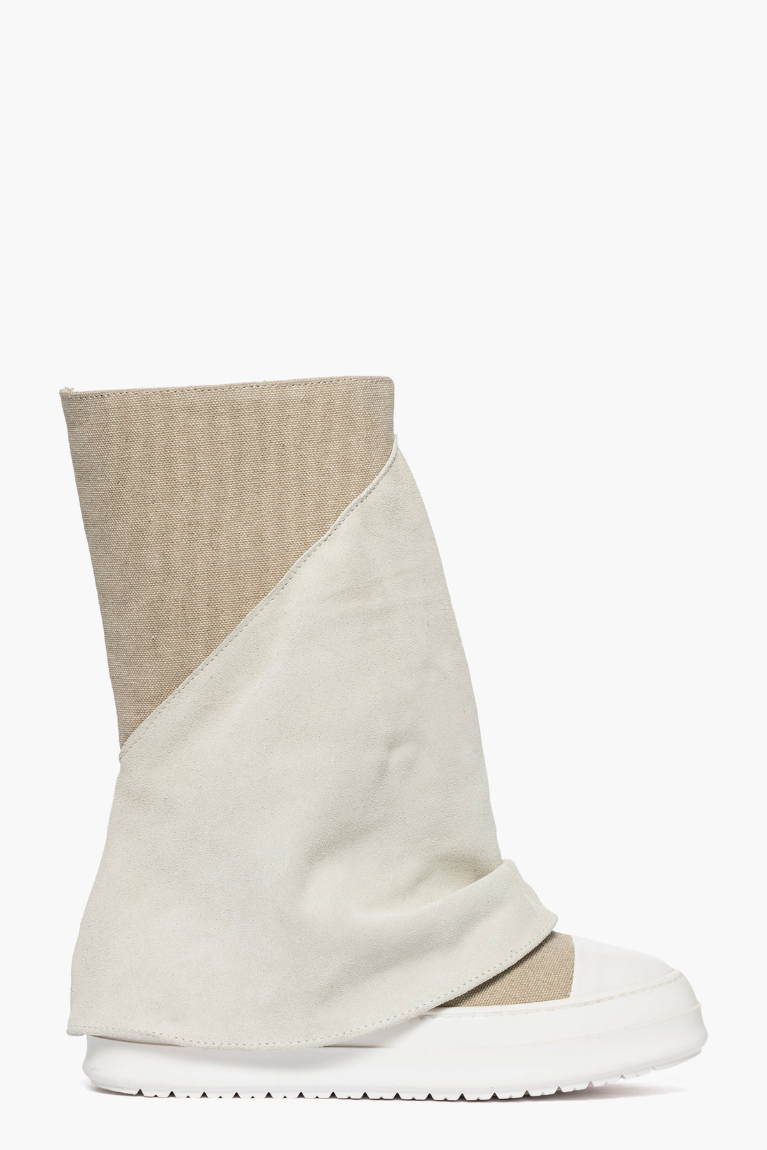 Stivaletto Tore Lee denim biscotto e camoscio beige