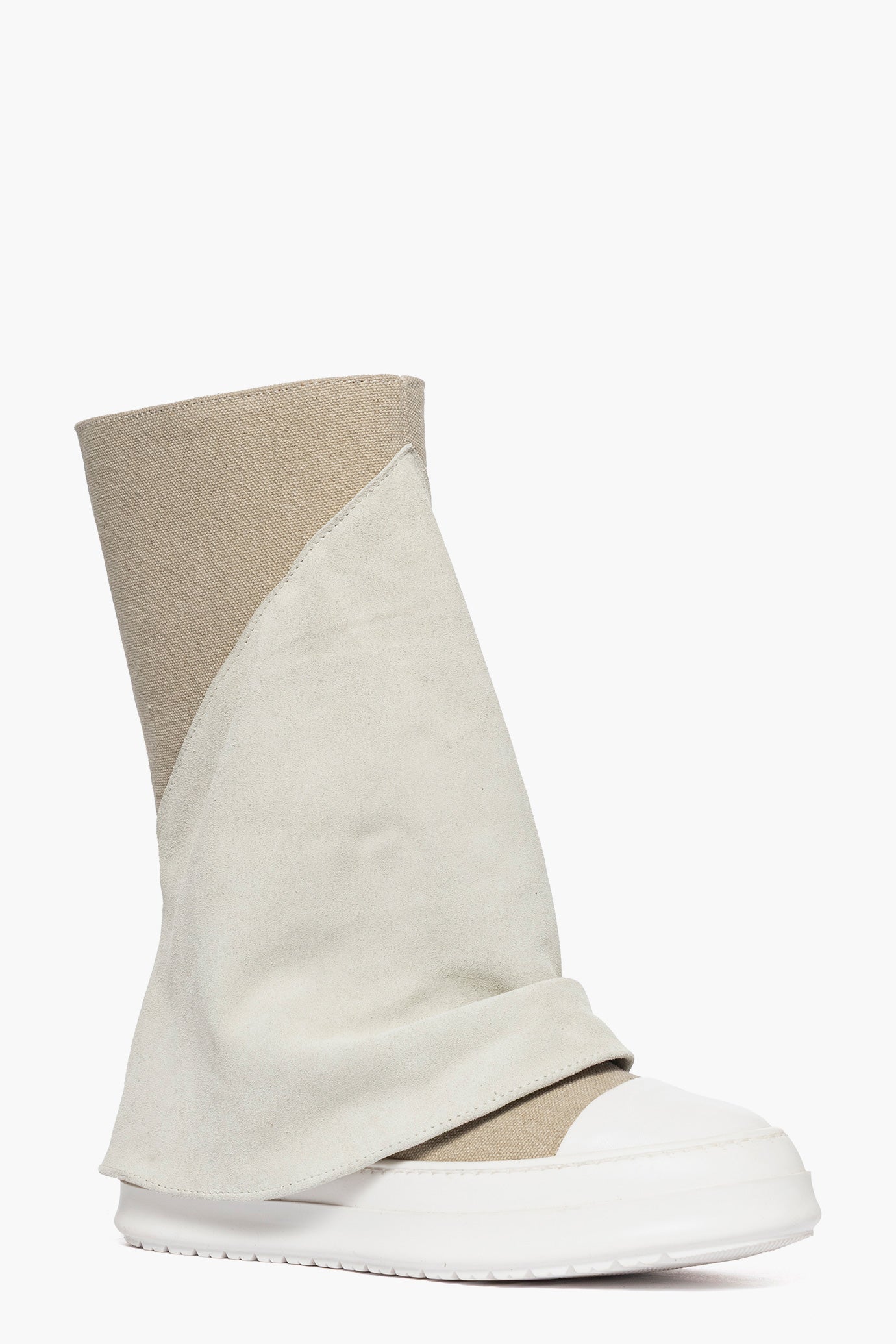 Stivaletto Tore Lee denim biscotto e camoscio beige