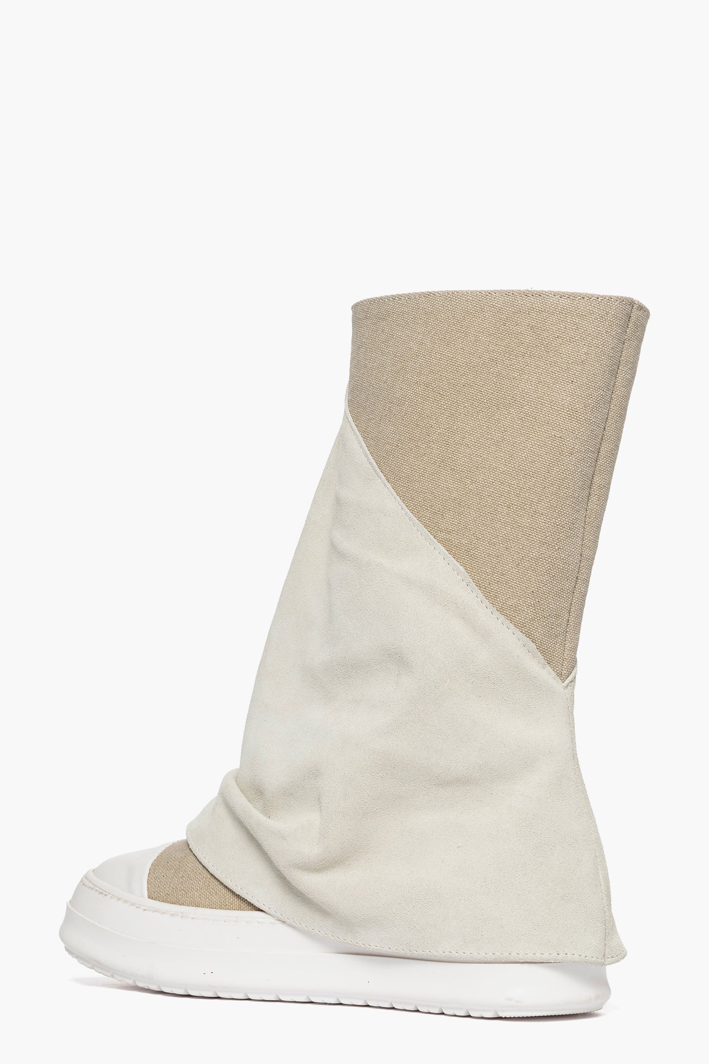 Stivaletto Tore Lee denim biscotto e camoscio beige