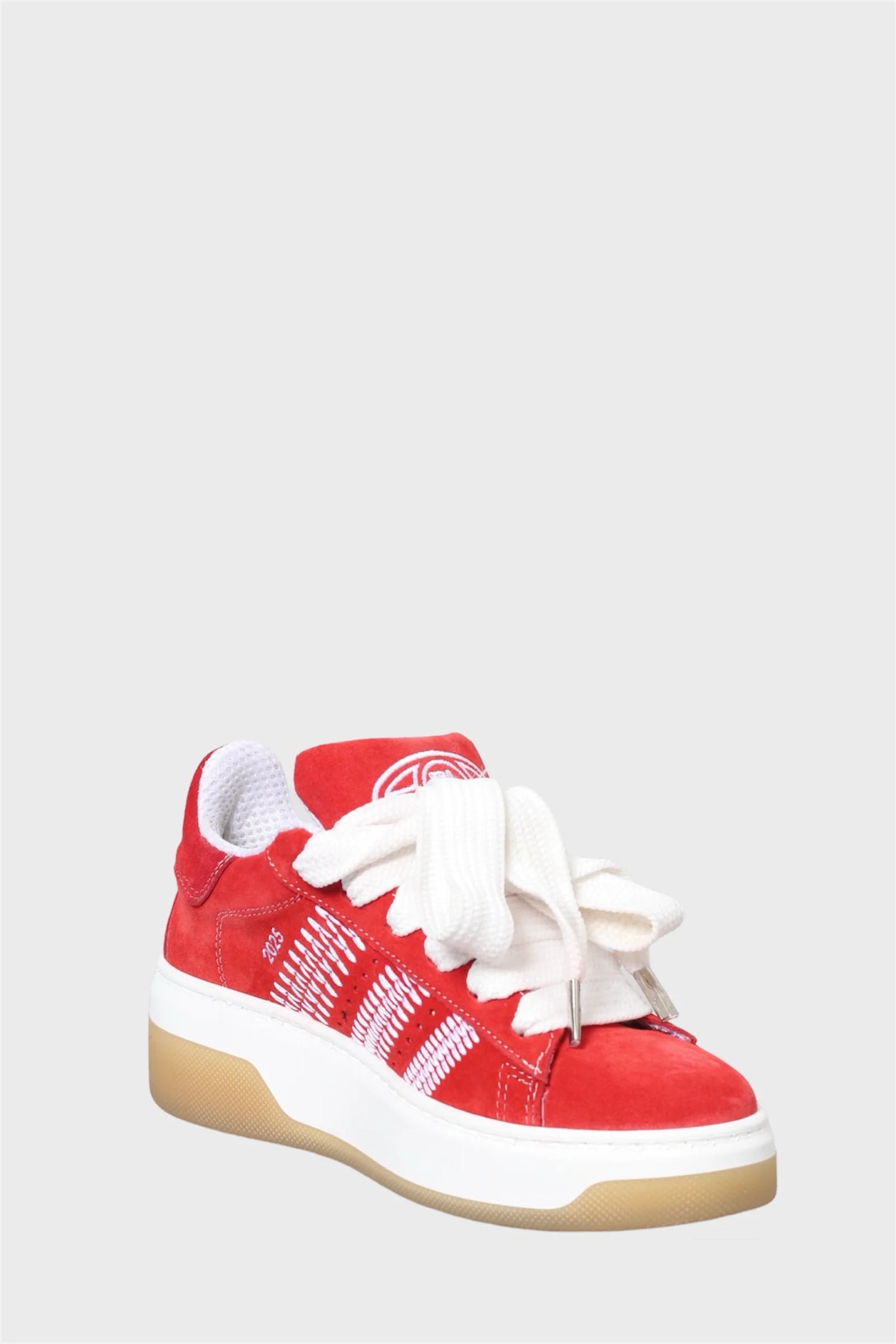 Sneakers camoscio rosso Lione