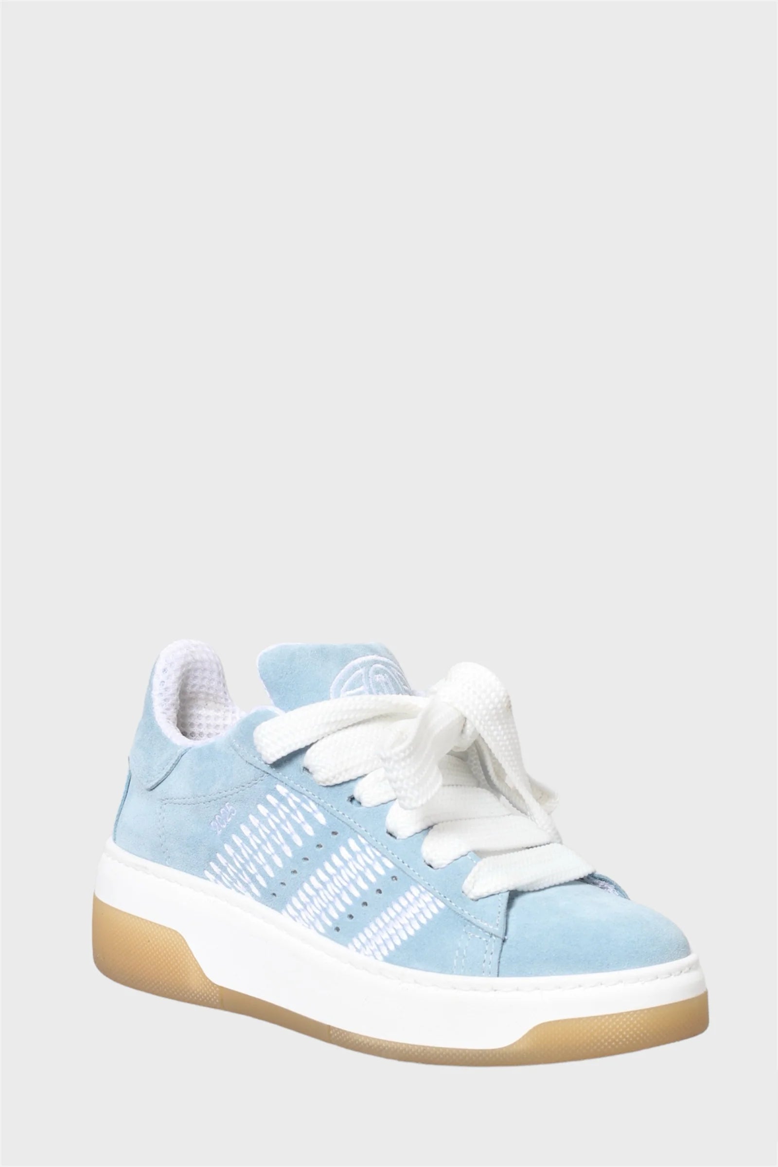 Sneakers camoscio azzurro Lione