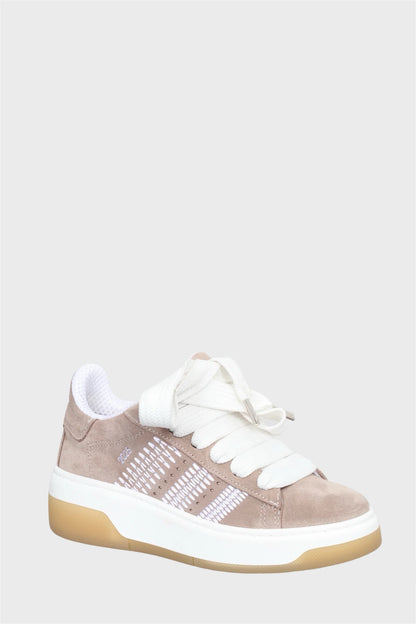 Sneakers camoscio taupè Lione