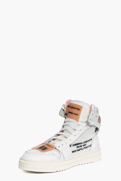 Sneakers Code off bianco rosa