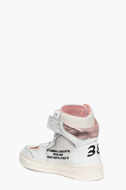 Sneakers Code off bianco rosa