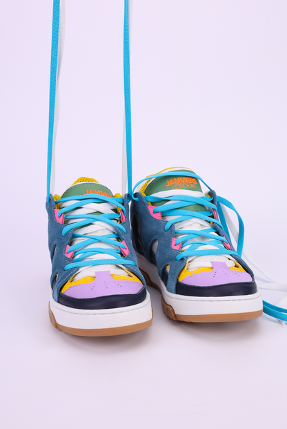 Sneakers Oxford Sky-blue Multicolor
